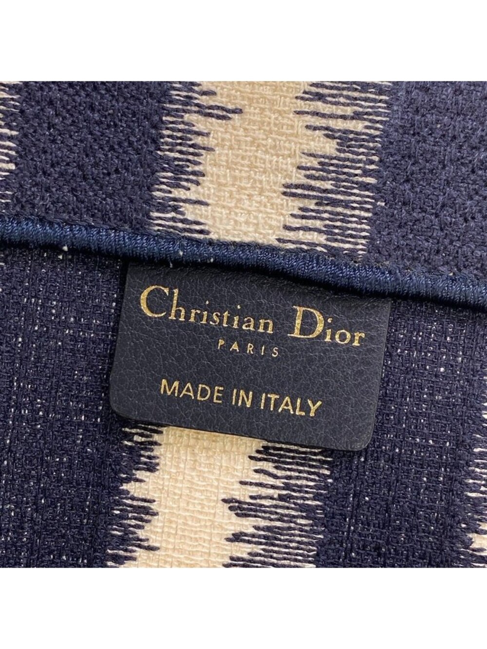 ★SOLD★ Dior Tote Book Vintage Small Navy White - Picture 8 of 15